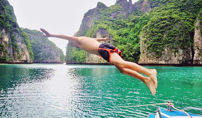 Phi Phi Islands & Krabi 4 Islands Early Bird Tour by Speedboat (+Thai Lunch/Snorkeling) - from Krabi
