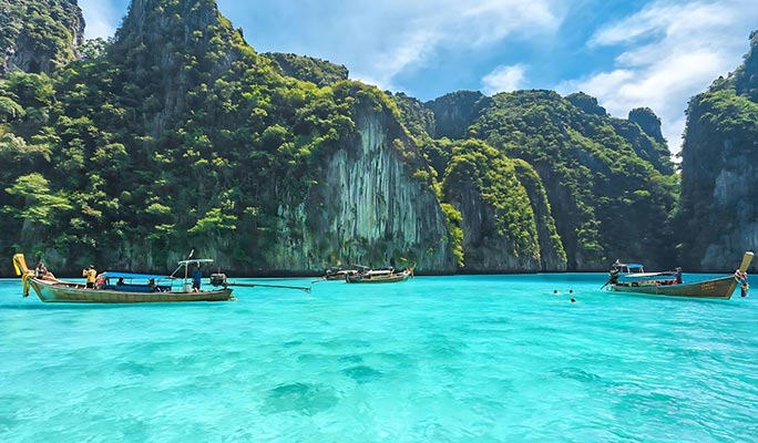 Phi Phi Islands + Bamboo Island 1 Day Tour by  Catamaran (+Lunch/Snorkeling) - from Phuket (+ Hotel Transfer)