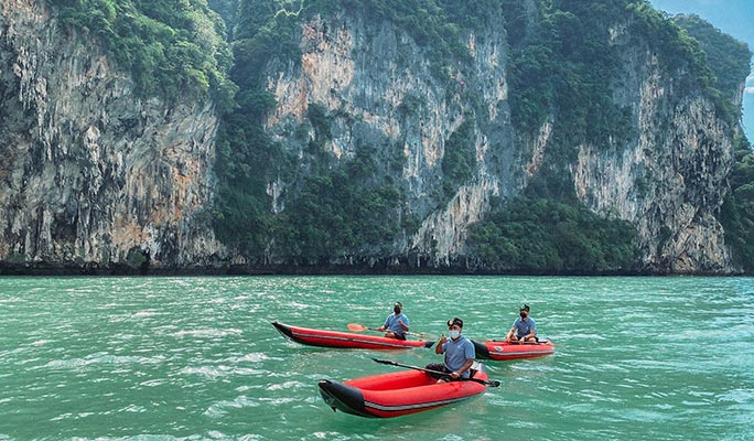 Phuket 3 Island 1 Day Kayak Tour by Big Boat (+Lunch)  (+ Hotel Transfer)