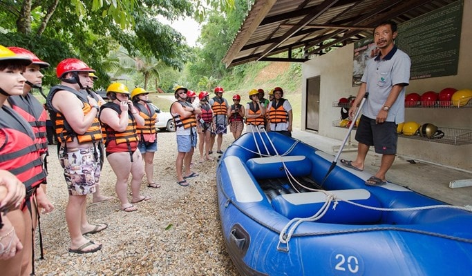 Whitewater Rafting + Waterfall Trekking Tour (Departing from Phuket)