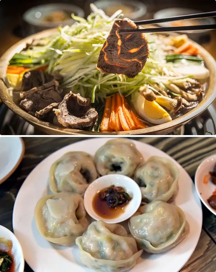 North Korean Food served for lunch