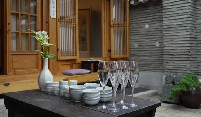 在北村樂古齋韓屋穿韓服體驗韓國傳統酒品品飲或茶禮