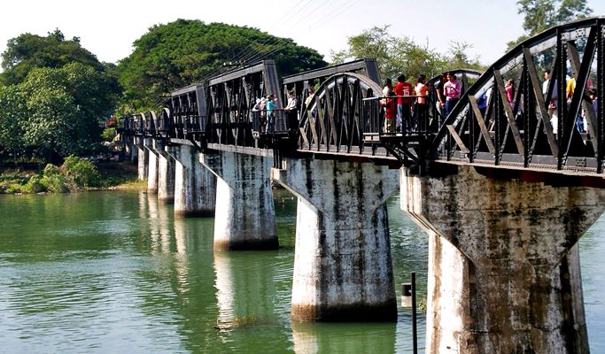 Damnoen Saduak Floating Market & River Kwai 1 Day Tour - from Bangkok