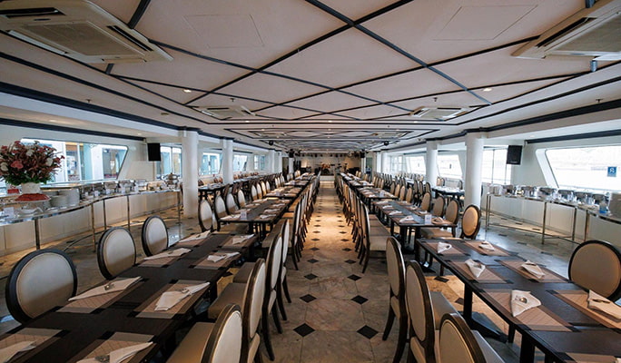 Riverside Carnival Dinner Cruise by Riverside Bangkok Hotel (+ International & Thai Seafood Buffet)
