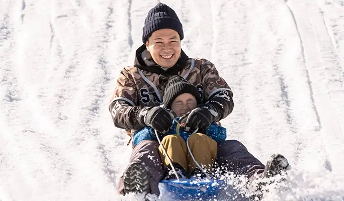 Mt. Rokko Snow Park + Arima Onsen: 1 Day Ski/Snow Sled Tour - from Osaka