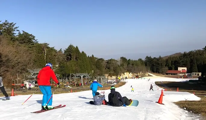 Mt. Rokko Snow Park + Arima Onsen: 1 Day Ski/Snow Sled Tour - from Osaka