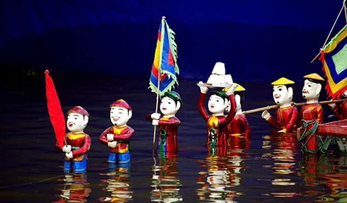 Golden Dragon Water Puppet Show + Cyclo (rickshaw) Ride +  Saigon River Dinner Cruise 1 Day Tour