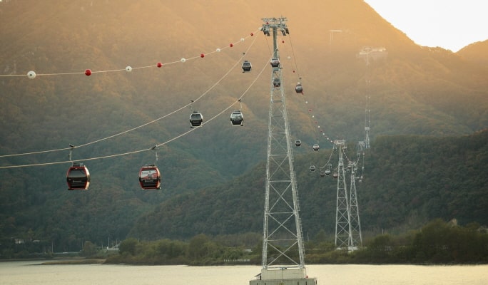 Nami Island + Alpaca World + Samaksan Cable Car Tour (+ Rail Bike option)