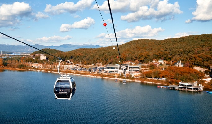 Nami Island + Alpaca World + Samaksan Cable Car Tour (+ Rail Bike option)