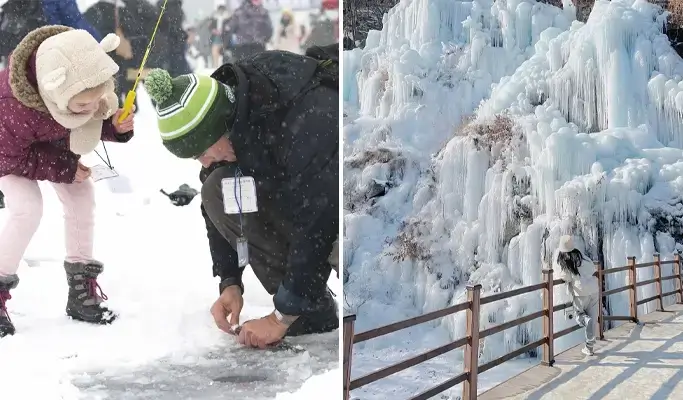 Hwacheon Sancheoneo Ice Festival (+ Eobi Ice Valley) 1 Day Tour - from Seoul