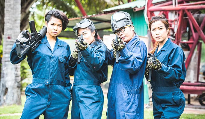 Pattaya Sanook Park Extreme Activities (Bungy Jump / Human Slingshot / Paintball)