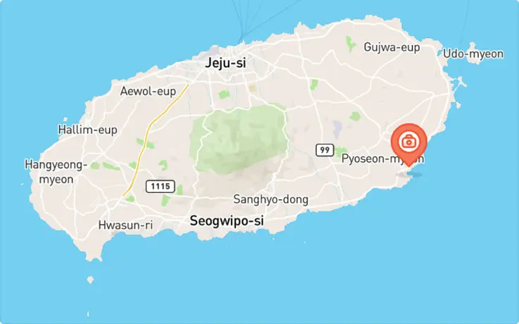 Jeju Folk Village in Seogwipo map
