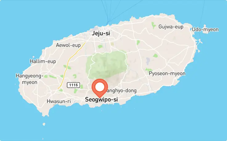Jeju Water World in Seogwipo map