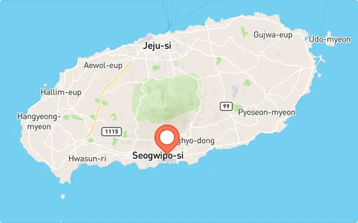 JW Marriott Jeju Resort & Spa in Seogwipo map