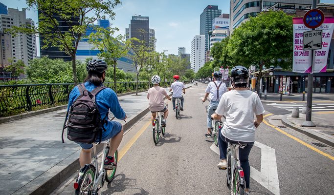 seoul bike tour