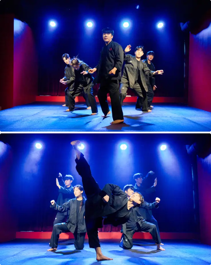 Taekwondo performance and pub night at Shows Hongdae
