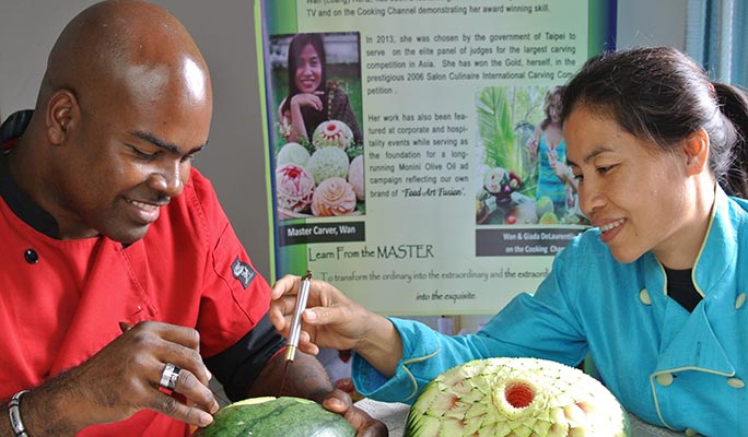 Traditional Thai Fruit and Vegetable Carving Class by Siam Carving Academy in Bangkok
