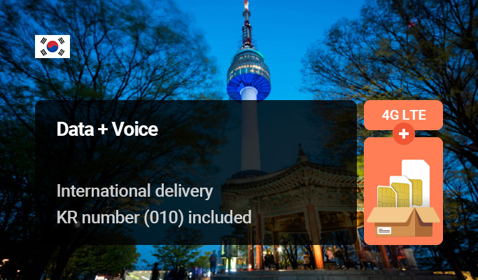 Korea SIM Card: Data+Voice+SMS by SKT - Receive by Postal Parcel (International & Korea Shipping)