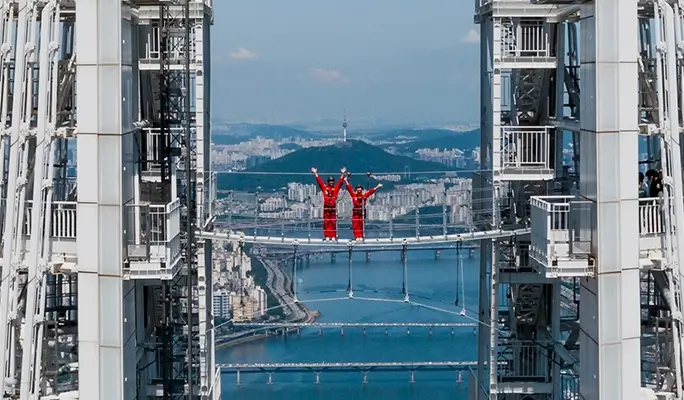 Lotte World Tower Seoul Sky Bridge Tour — Walk Across Korea's Tallest Tower