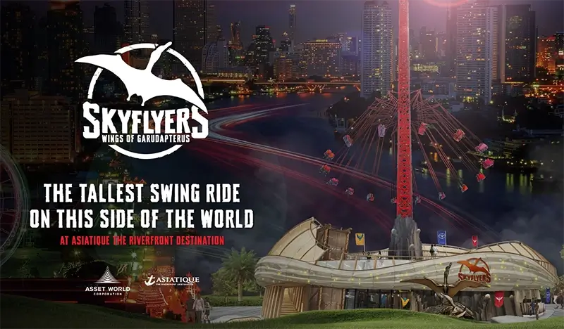 SkyFlyers: Wings of Garudapterus Giant Swing Ride at Asiatique Bangkok - view 1