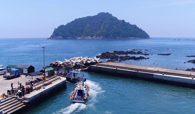 Snorkeling near Seopseom Island in Jeju