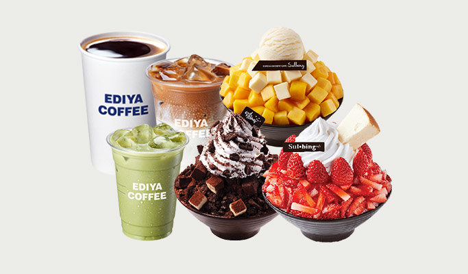 Food Delivery Service: Coffee / Shaved Ice (Bingsu) / Side Desserts