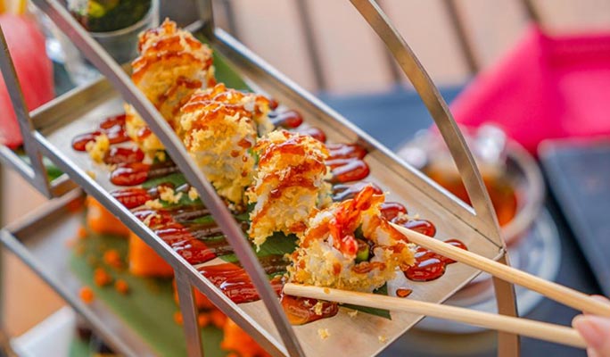 Sushi High Tea at Benihana Terrace Bar in Avani Pattaya Resort