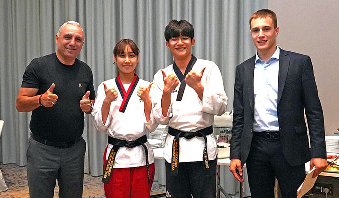 Traditional Korean Martial Arts Taekwondo Class in Gangnam, Seoul