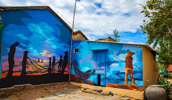 Tam Thanh Mural Village Half Day Tour - from Hoi An/Da Nang