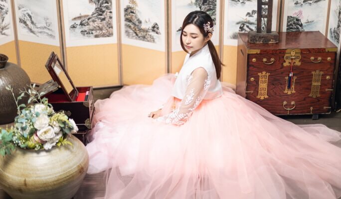 モダン韓服レンタル＆韓国の伝統家屋または景福宮での写真撮影