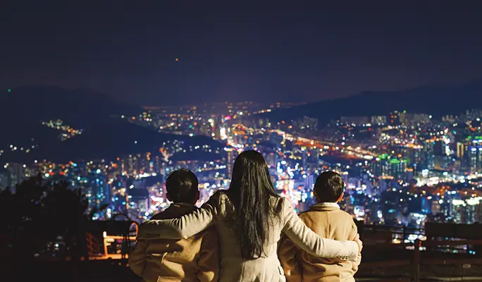 釜山夜生活與美食之旅（+ 快照選項）