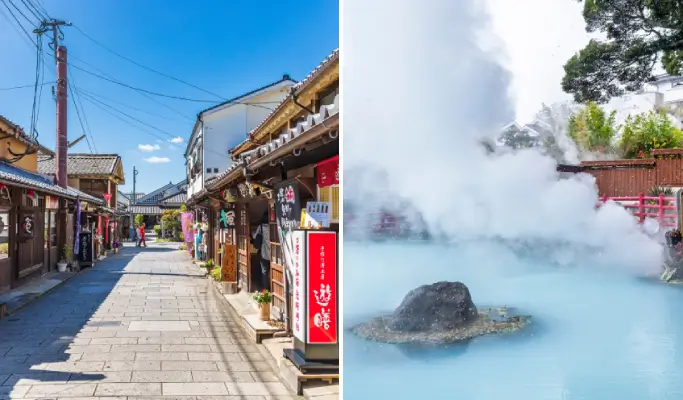 Yufuin & Beppu Kamado Jigoku One Day Tour (with Sapporo Brewery or Dazaifu Tenmangu) from Fukuoka