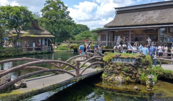 Mt. Fuji + Oshino Hakkai + Onsen / Outlet 1 Day Tour from Tokyo