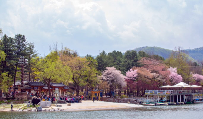 和談植物園+南怡島+江村鐵路自行車1日遊（首爾出發）（3月29日~9月30日）