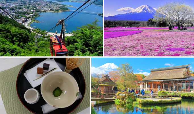 Mt. Fuji Special: Panoramic Ropeway (Cable Car) + Lake Kawaguchi & Matcha Experience + Oshino Hakkai 1 Day Tour from Tokyo