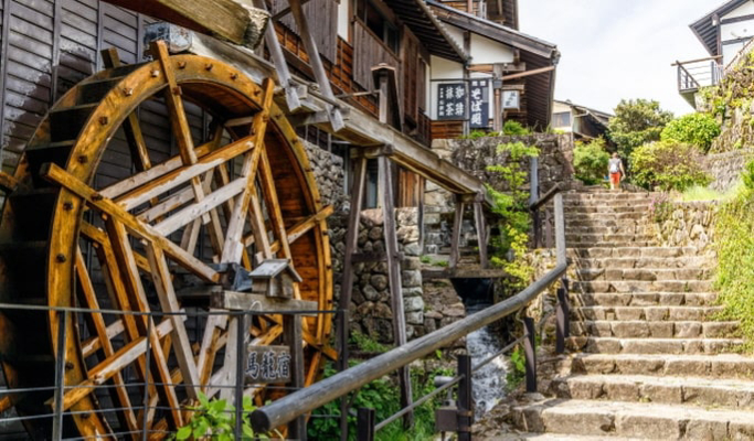 Ena Gorge Observation Deck & Magome-juku & Toki Outlet 1 Day Tour from Nagoya