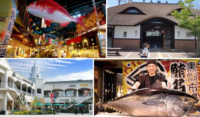 Wakayama Kishi Station & Kuroshio Market & Rinku Premium Outlet 1 Day Tour from Osaka
