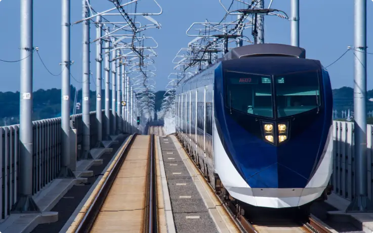 Keisei Skyliner, connecting Narita Airport to downtown Tokyo.