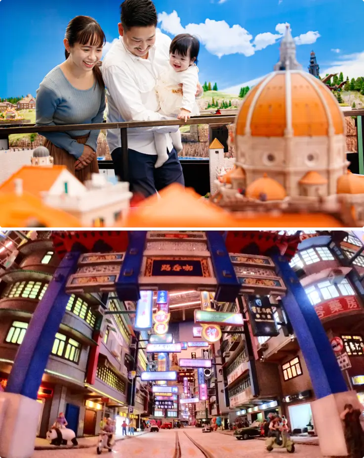 Family outing at Tokyo Small Worlds Miniature Museum