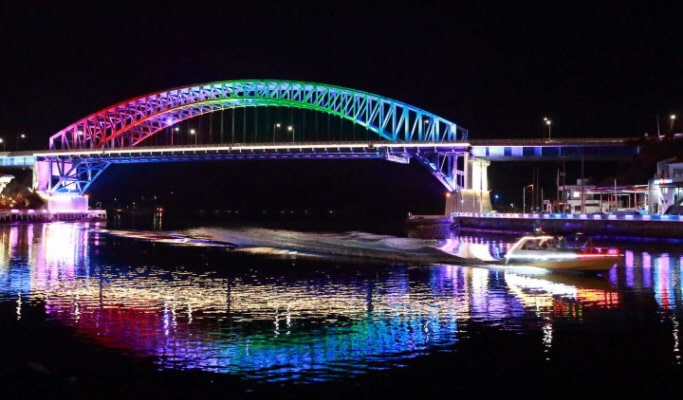 統営（トンヨン）海上タクシー夜景ツアー