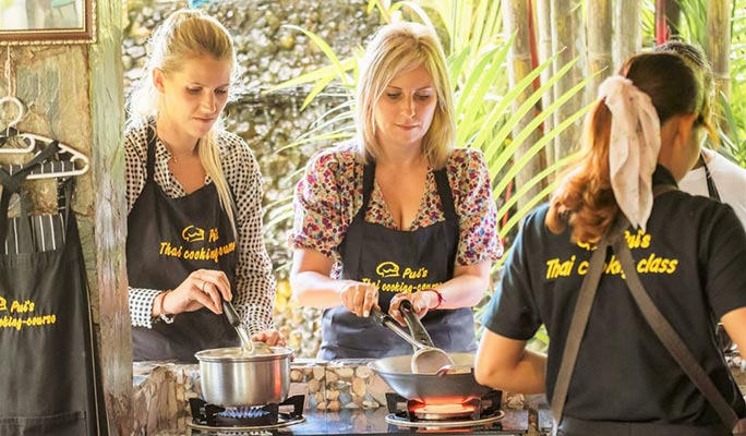 Traditional Thai Cooking Class + Local Market Tour by Pui's Thai Cooking Class in Khao Lak (+ Hotel Transfer)