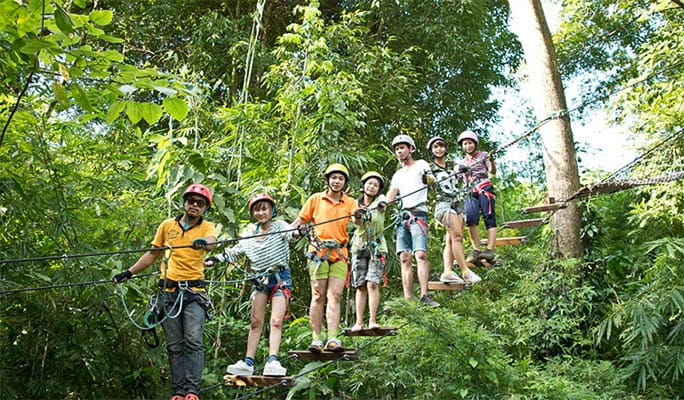 Tree Top Adventure Park Koh Chang: Zipline + Rope Bridges + Tarzan Swing (+ Hotel Transfer option)