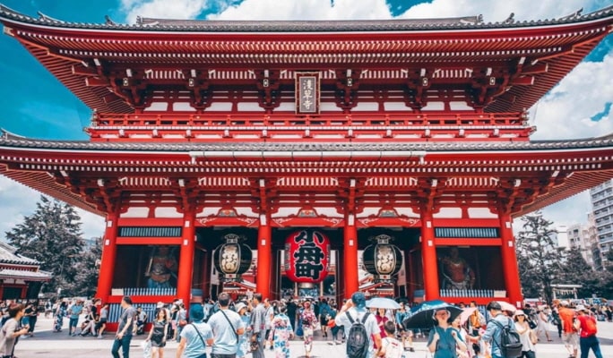 Tokyo City 1 Day Group Tour (Sensoji + Imperial Palace + Odaiba + Onsen)