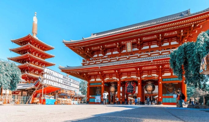 Tokyo City 1 Day Group Tour (Sensoji + Imperial Palace + Odaiba + Onsen)