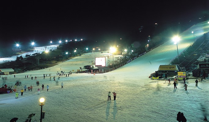 Night Ski/Snowboard Tour (+Basic Lesson): Vivaldi Park Ski Resort