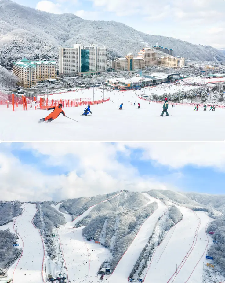 Vivaldi Park Ski Resort in Hongcheon, South Korea