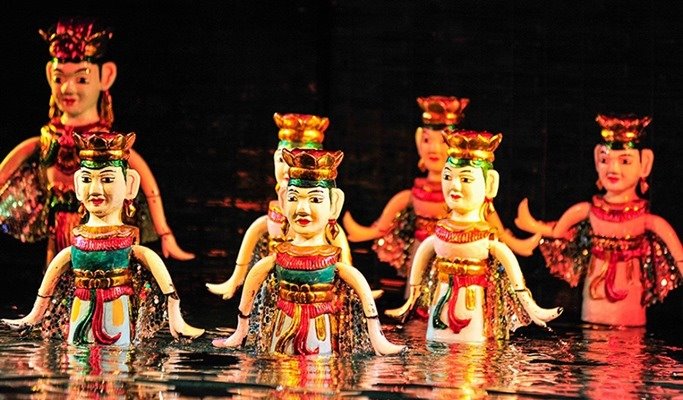 Water Puppet Show Ticket at Thang Long Water Puppet Theater in Hanoi