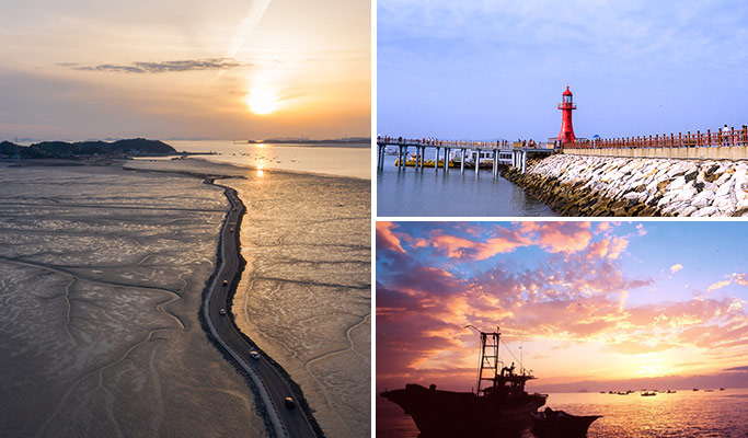 West Sea Sunset Tour: Jebudo Sea Parting Water Walk + West Sea Ports 1 Day Tour (+fishing option) (Join-in/Private)