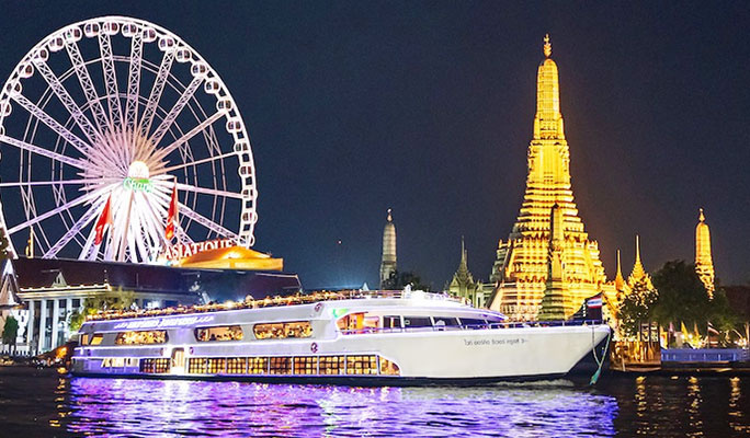 White Orchid River Dinner Cruise (+ International & Thai Buffet)