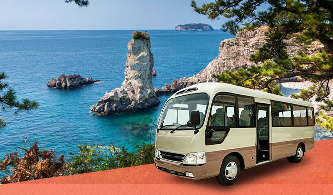 Jeju Island Mini Bus/Big Bus Custom Private Tour (up to 15/40 passengers)